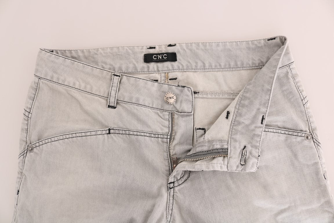 Anspruchsvolle graue Super Slim Jeans