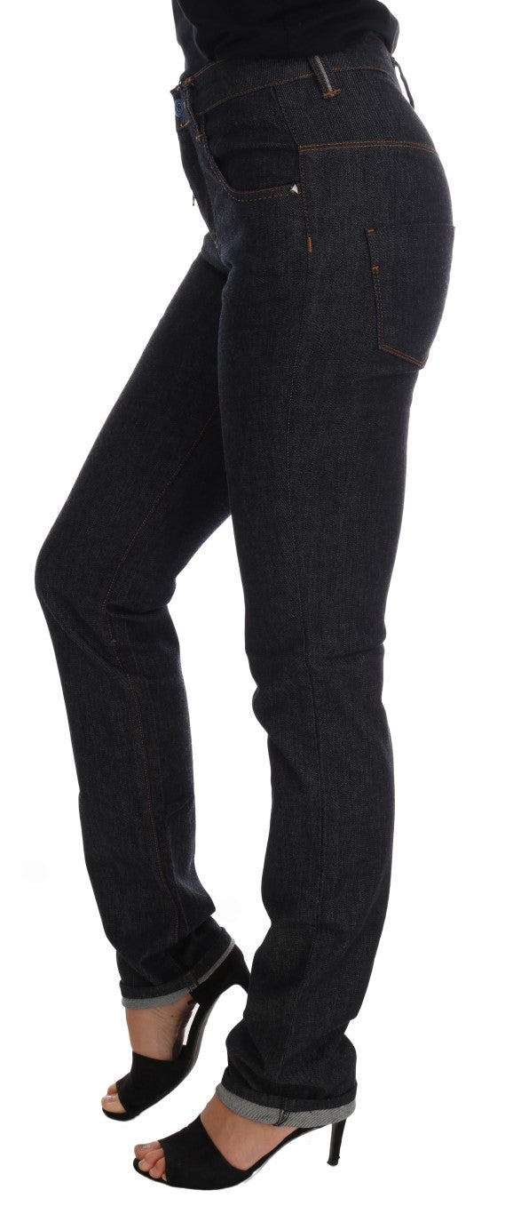 Elegante dunkelblaue Super Slim Jeans