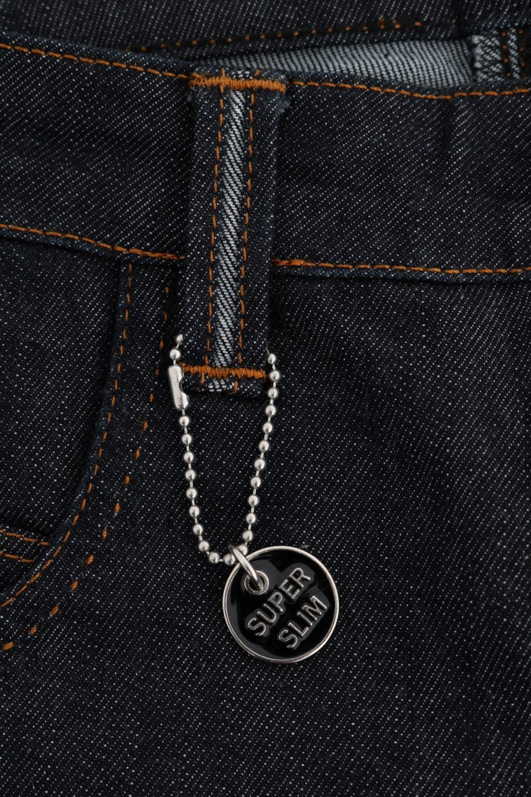 Elegante dunkelblaue Super Slim Jeans