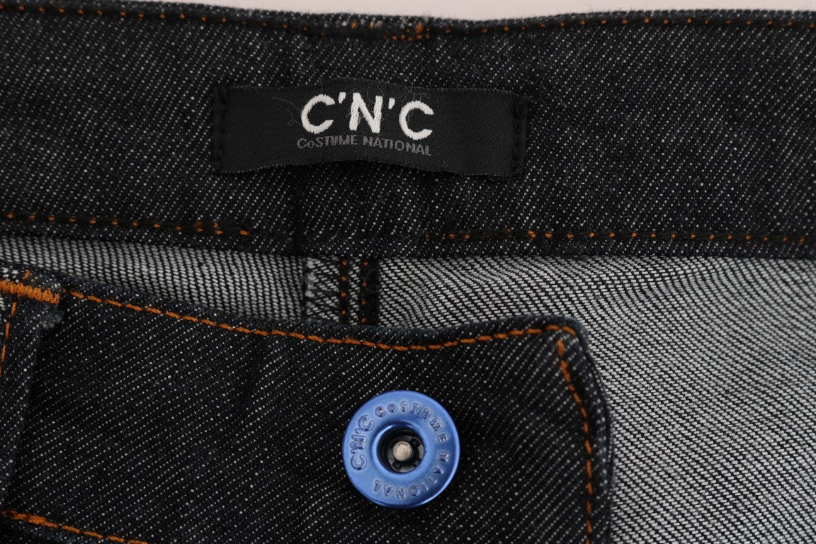 Elegante dunkelblaue Super Slim Jeans