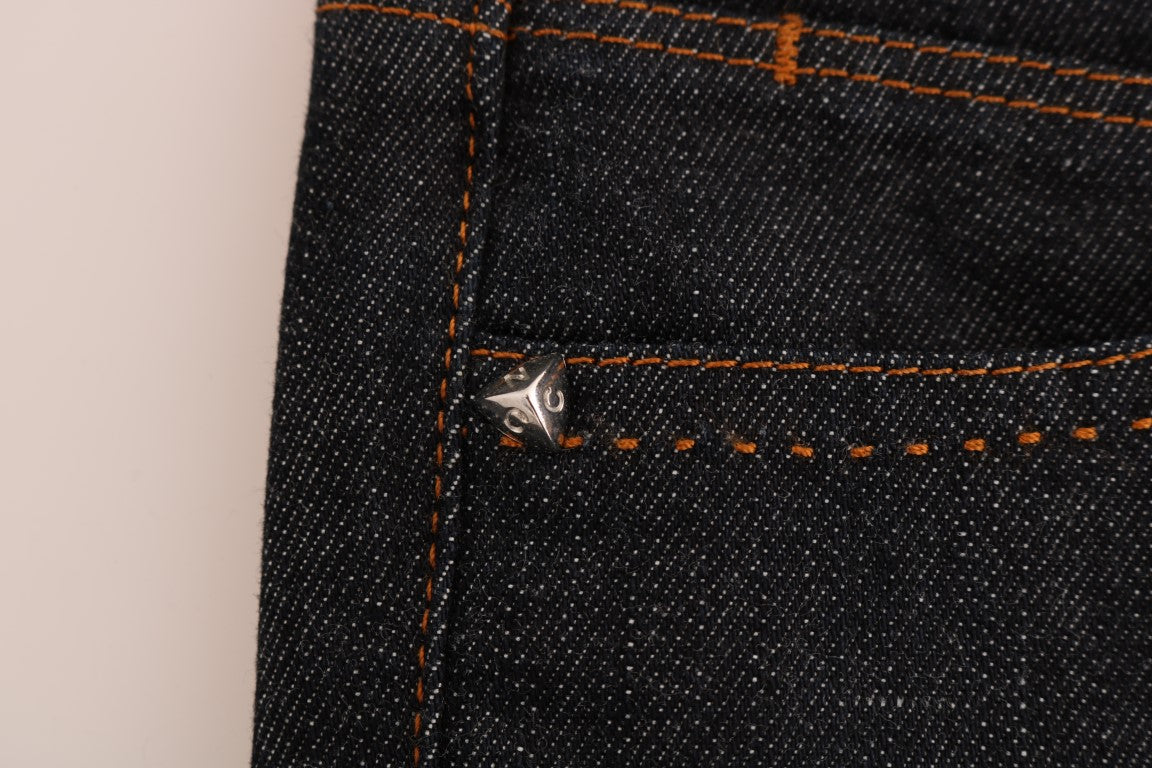Elegante dunkelblaue Super Slim Jeans