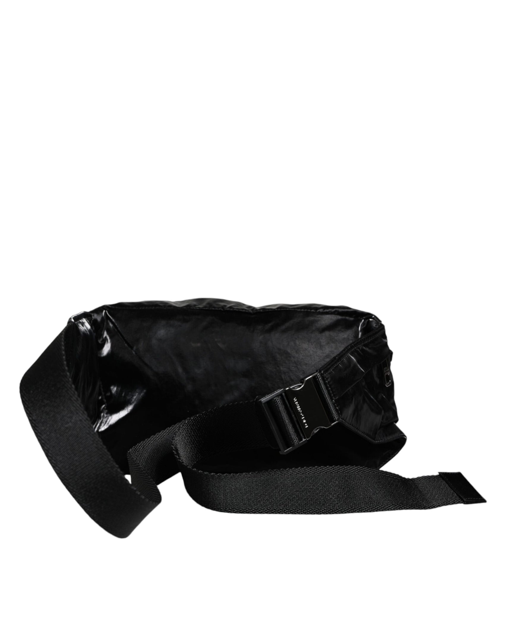 Gürteltasche aus schwarzem Nylongewebe