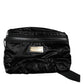 Black Nylon Fabric Belt Waist Fanny Pack Bag