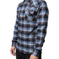 Mehrfarbig kariertes Slim Fit-Hemd mit Paradiso-Patch