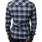 Mehrfarbig kariertes Slim Fit-Hemd mit Paradiso-Patch