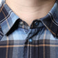 Mehrfarbig kariertes Slim Fit-Hemd mit Paradiso-Patch
