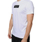 Weißes lässiges T-Shirt aus Baumwolle mit DG-Applikation
