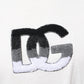 Weißes T-Shirt aus Baumwolle mit DG-Logo-Print
