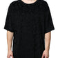 Schwarzes T-Shirt mit DG Mania-Logo-Print
