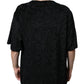 Schwarzes T-Shirt mit DG Mania-Logo-Print