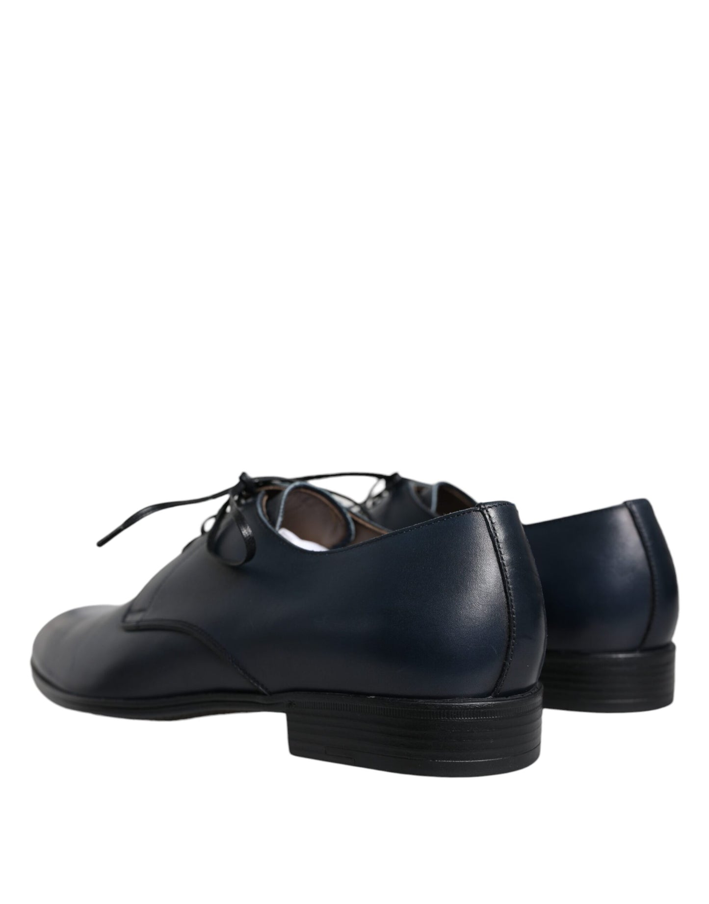 Scarpe eleganti Derby in pelle blu navy