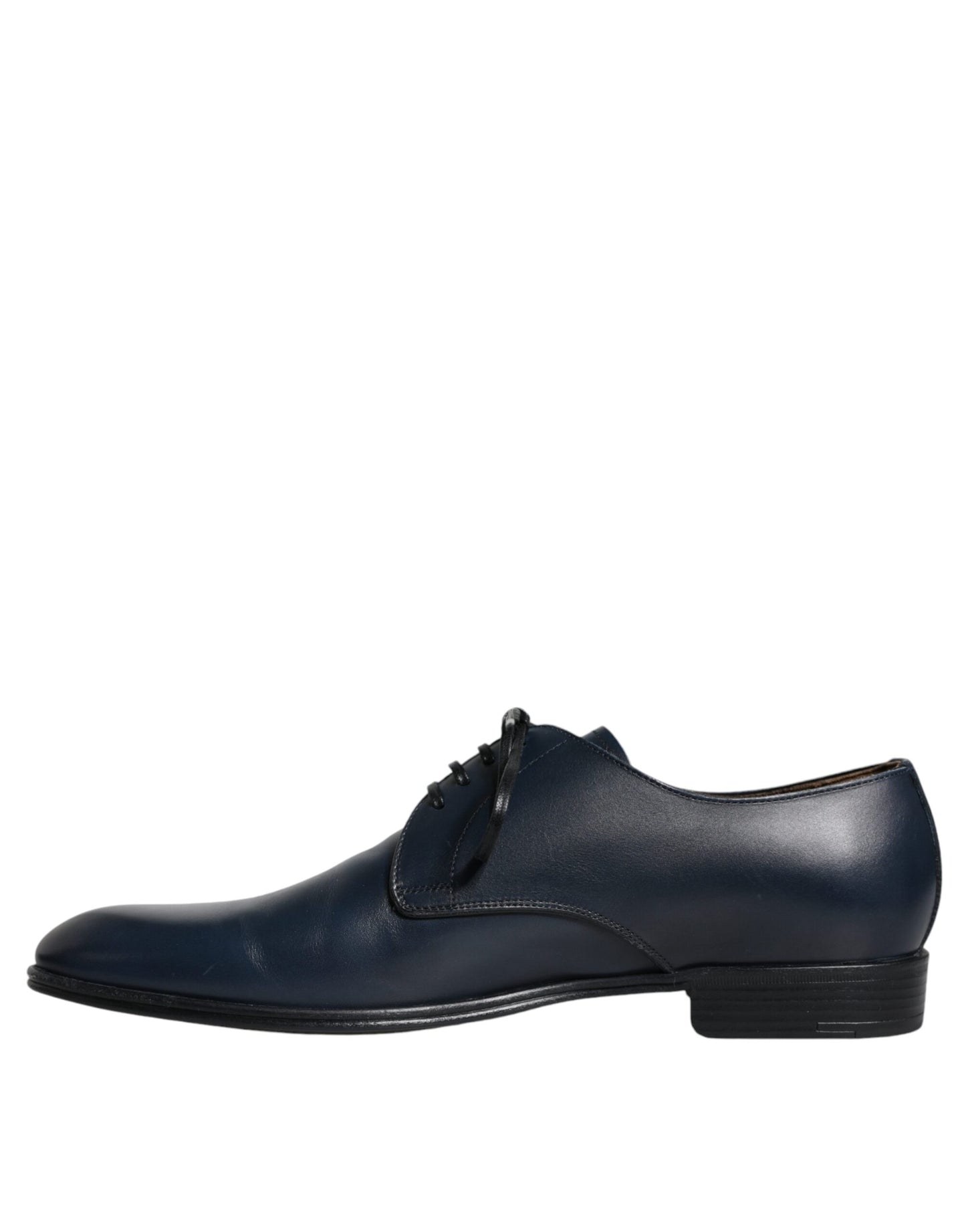 Scarpe eleganti Derby in pelle blu navy