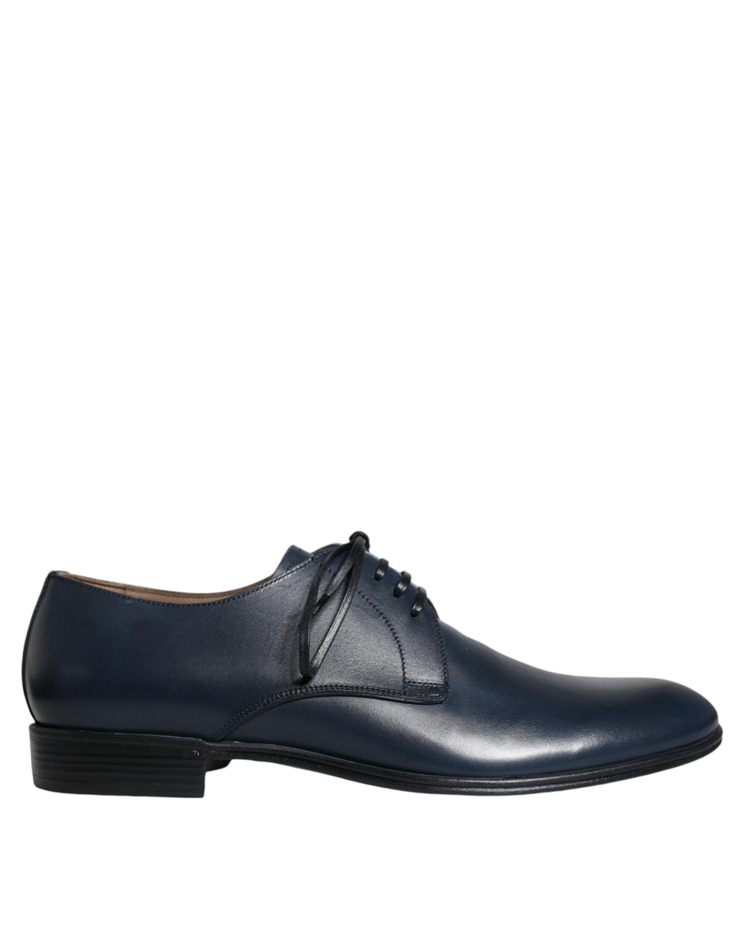 Scarpe eleganti Derby in pelle blu navy