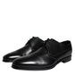 Black Leather Derby Formal Dress Shoes