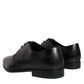 Scarpe eleganti Derby in pelle nera