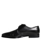 Scarpe eleganti Derby in pelle nera