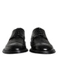 Black Leather Oxford Wingtip Formal Shoes