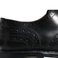 Black Leather Oxford Wingtip Formal Shoes