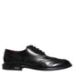 Black Leather Oxford Wingtip Formal Shoes