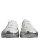 Weiß Silber Daymaster Low Top Sneakers Schuhe