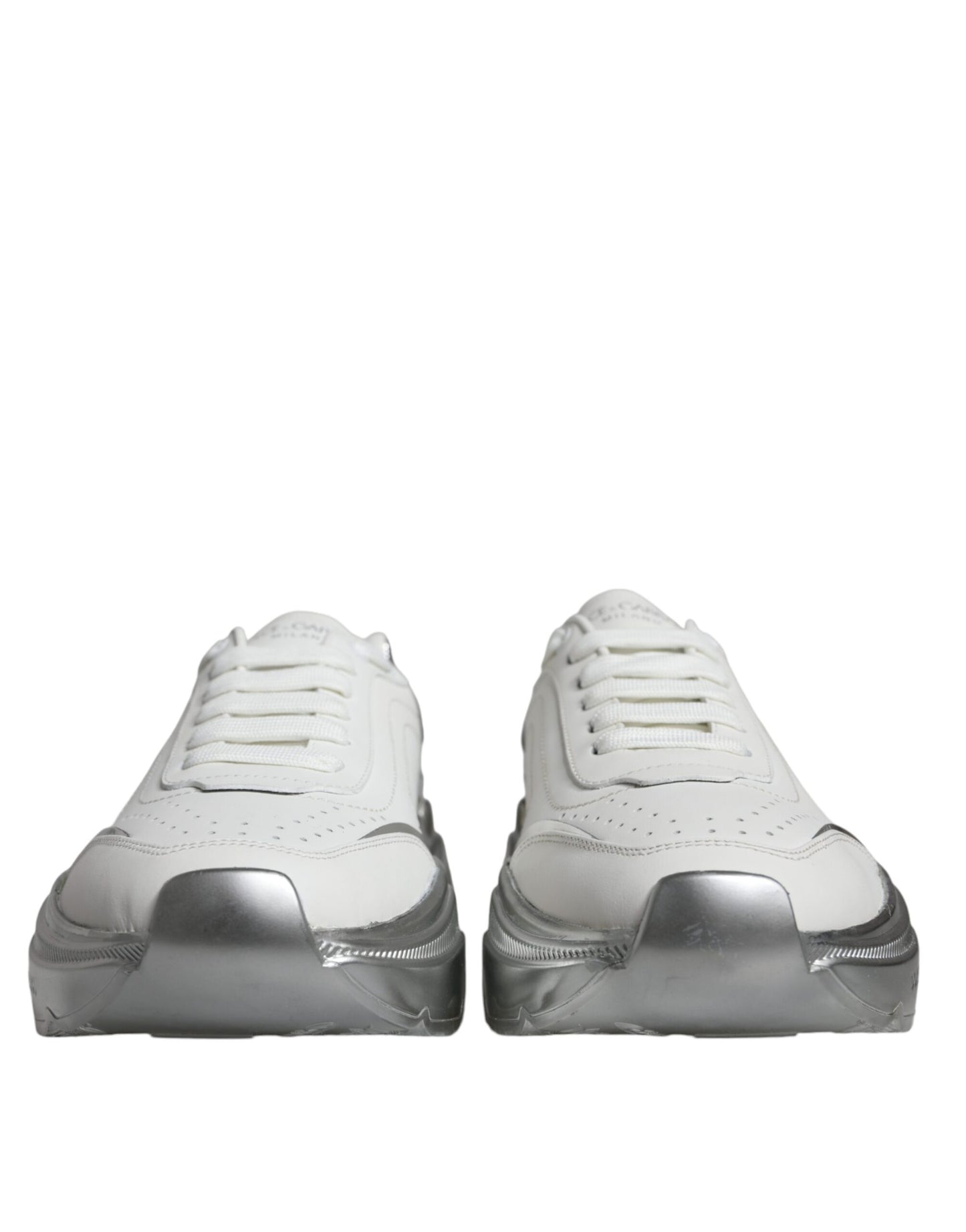 Weiß Silber Daymaster Low Top Sneakers Schuhe