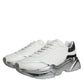 White Silver Daymaster Low Top Sneakers Shoes