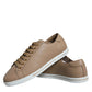 Braune niedrige Saint Tropez Herren Sneakers