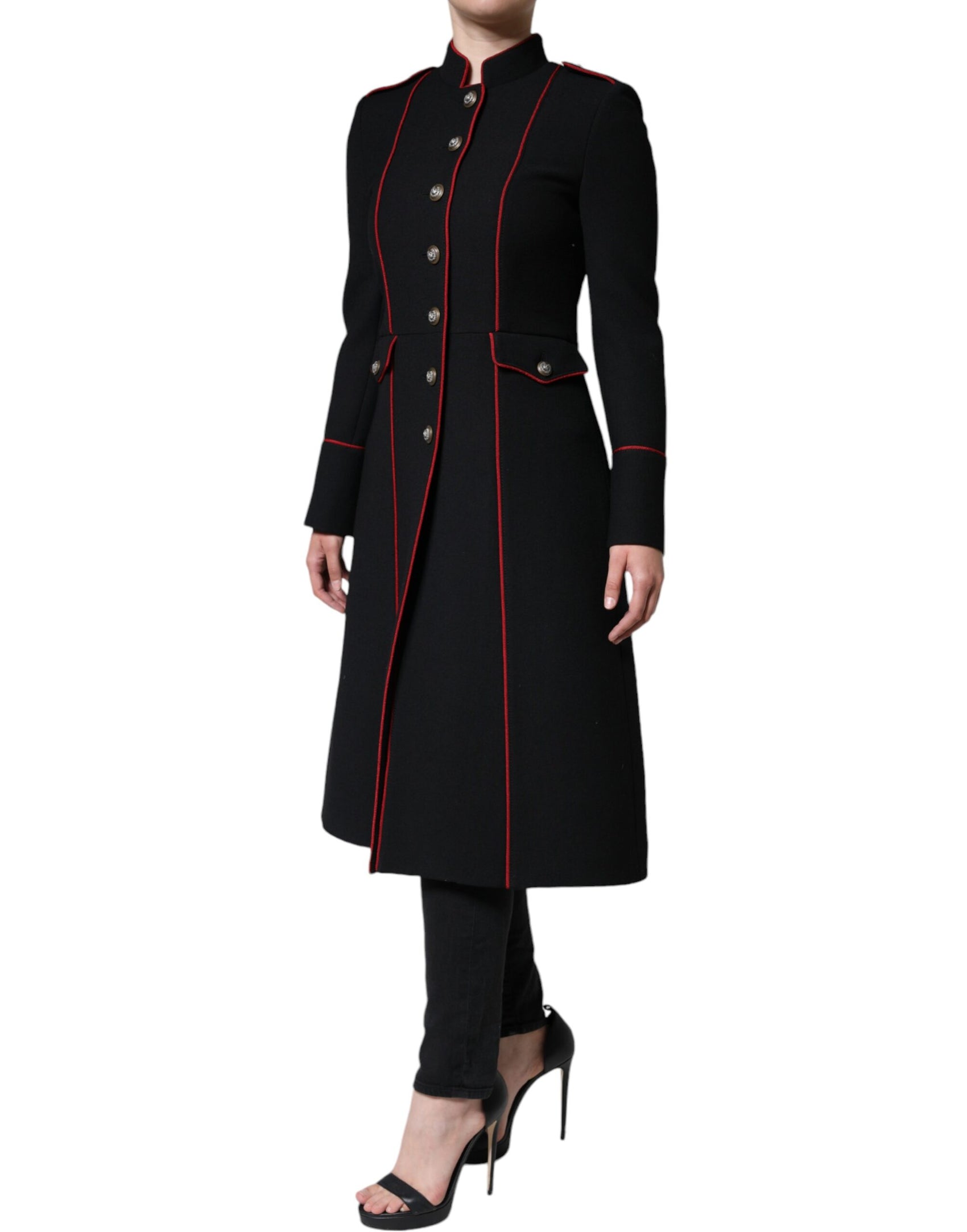 Trench monopetto nero