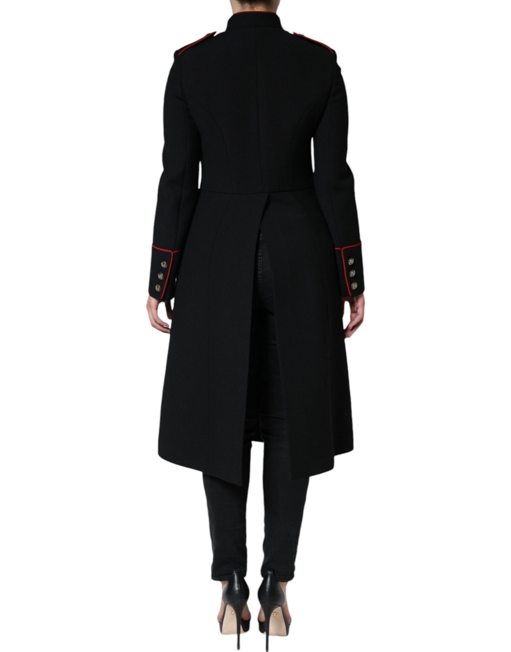 Trench monopetto nero