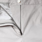 Pantaloni skinny corti a vita media in cotone bianco