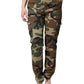 Pantaloni cargo mimetici multicolor