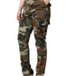 Pantaloni cargo mimetici multicolor