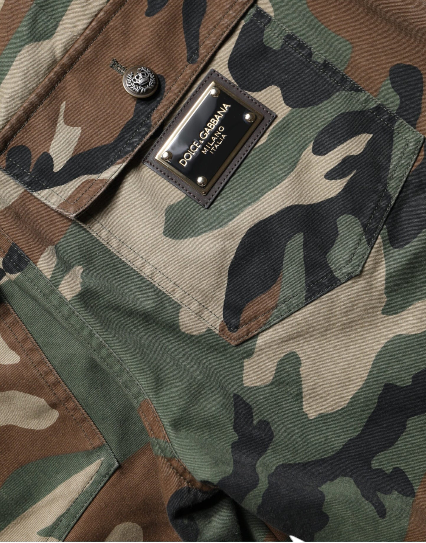 Pantaloni cargo mimetici multicolor