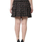 Multicolor High Waist Tartan Tweed A-line Mini Skirt