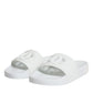 White Rubber Slides Sandals Beachwear Shoes