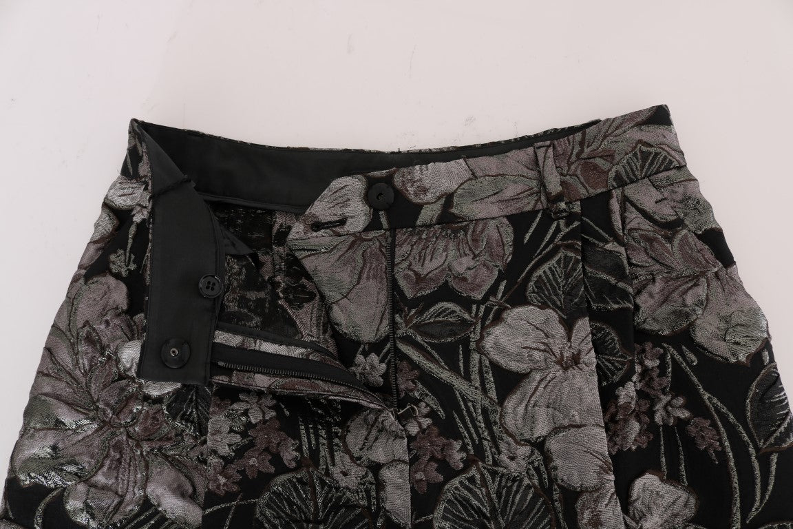 Elegante High-Waist-Brokat-Shorts
