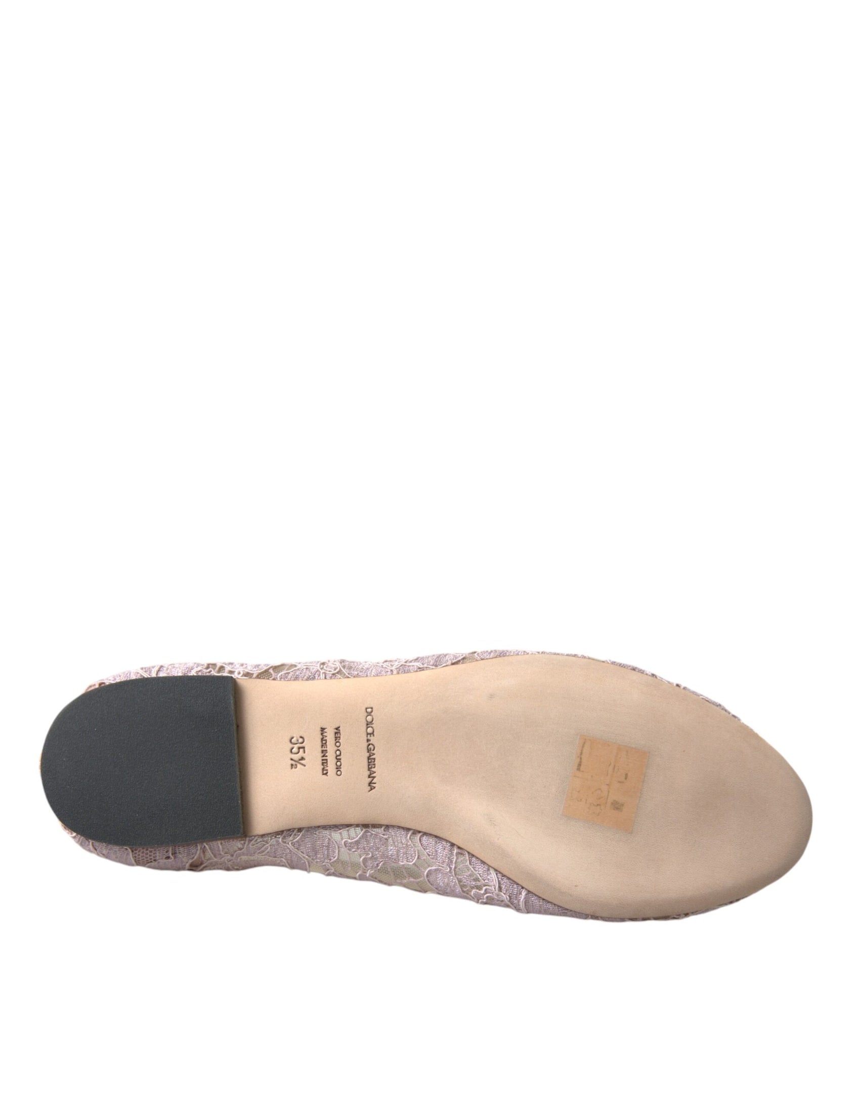 Rosa Spitze Kristall Ballerinas Loafers Schuhe