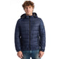 Blue Polyester Men Jacket