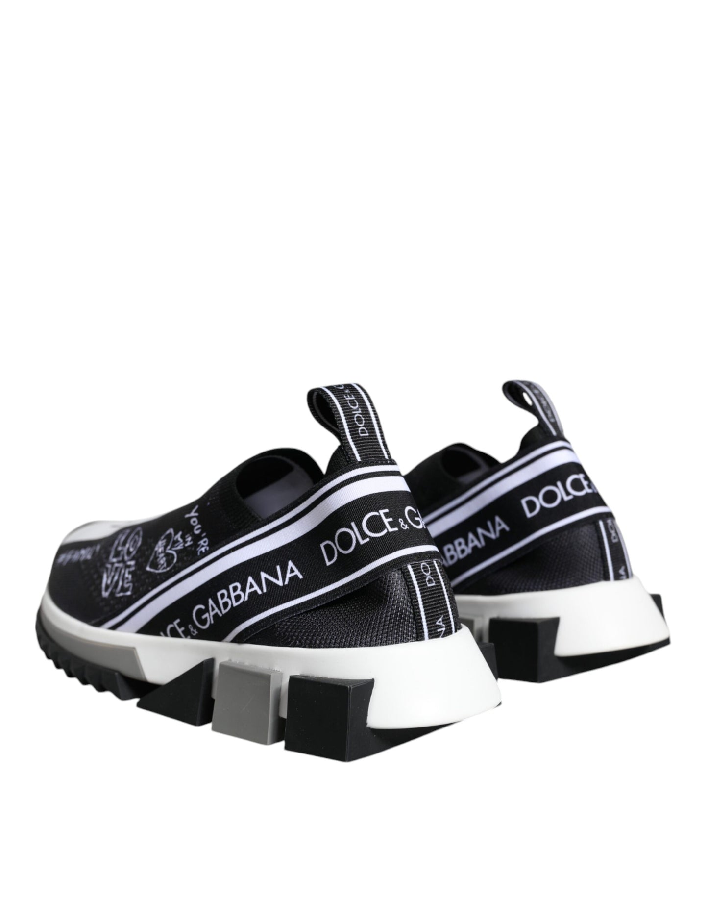 Scarpe da ginnastica basse nere e bianche Sorrento