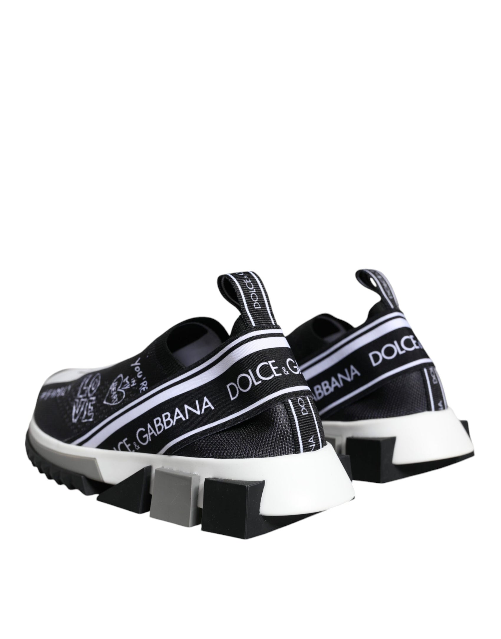 Sorrento Low Top Sneakers in Schwarz und Weiß
