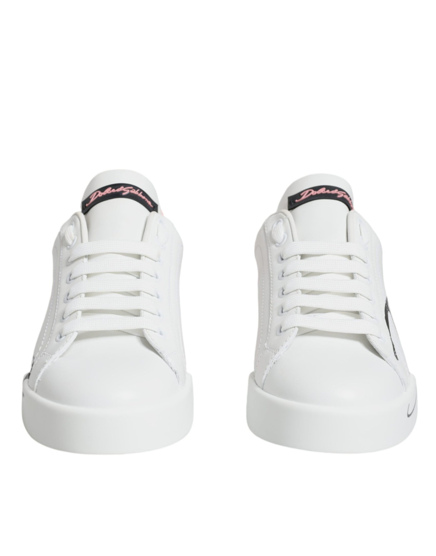 Weiß Rosa Portofino Low Top Sneakers Schuhe