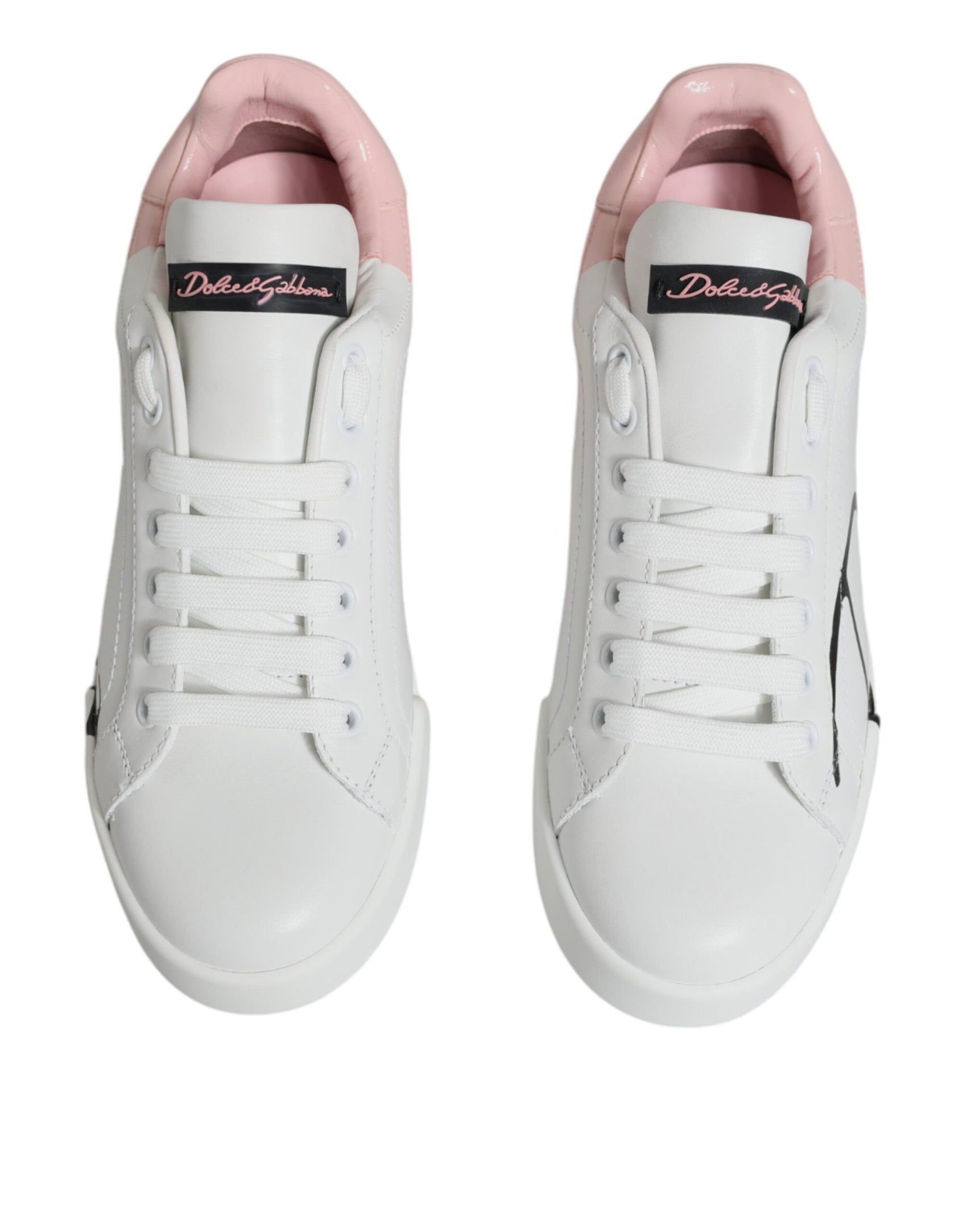 Weiß Rosa Portofino Low Top Sneakers Schuhe