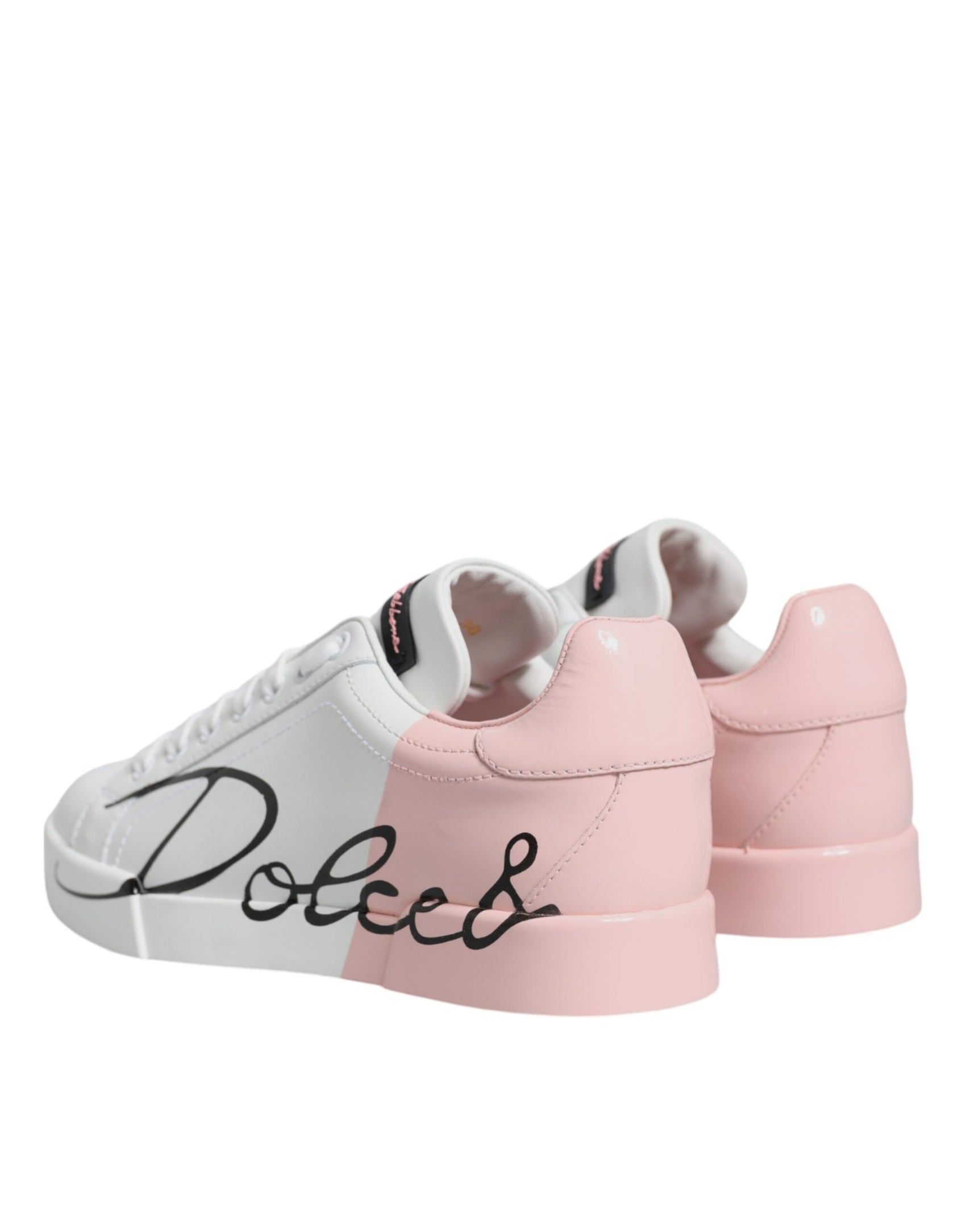 Weiß Rosa Portofino Low Top Sneakers Schuhe