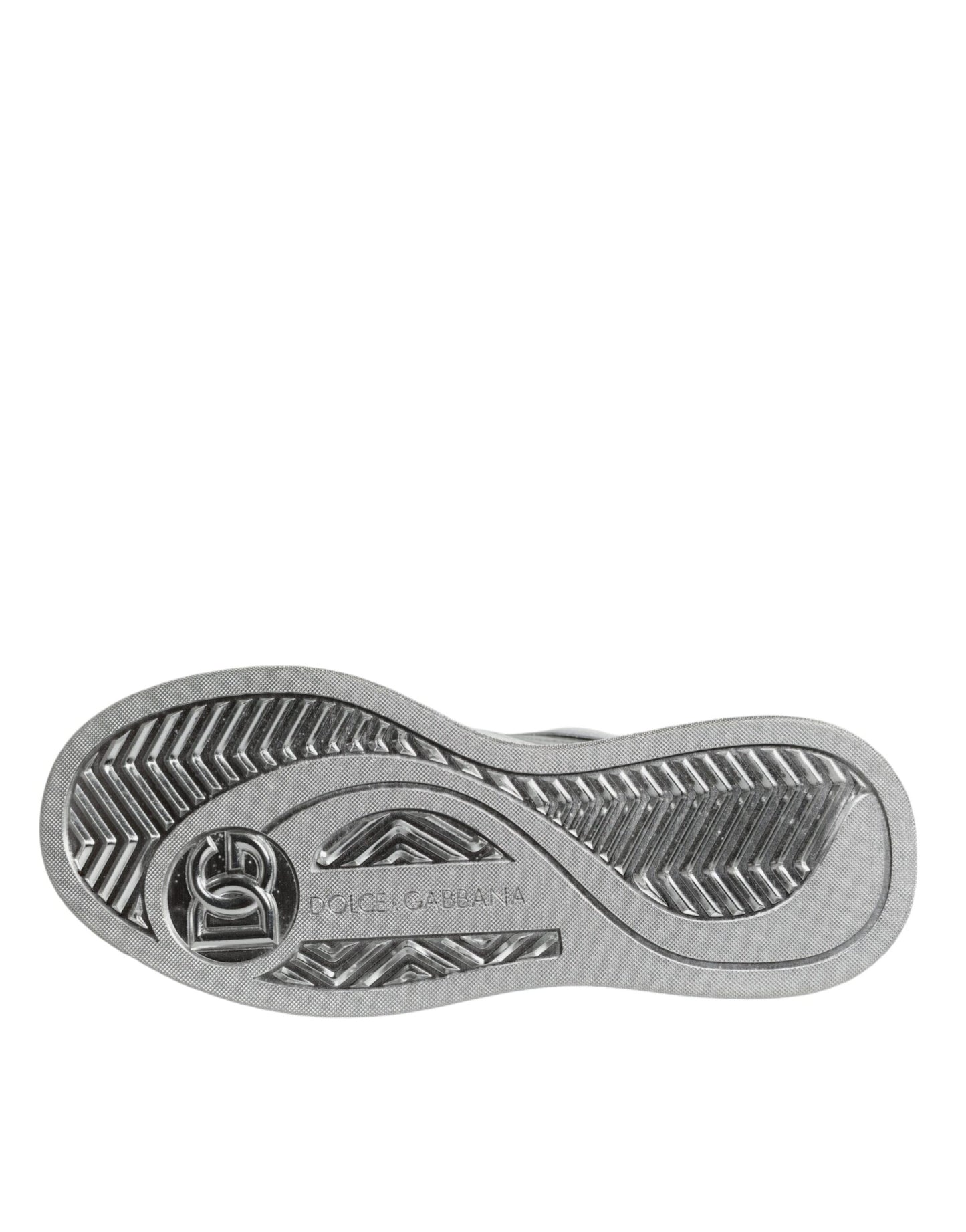Scarpe da ginnastica basse in pelle bianca e argento