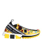 Yellow Sorrento Crystals Low Top Sneakers Shoes