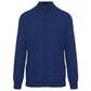 Blauer Wollpullover