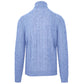 Light Blue Wool Men Sweater