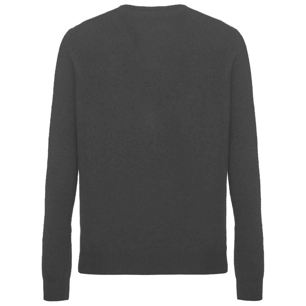 Grauer Kaschmirpullover