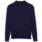 Blauer Wollpullover