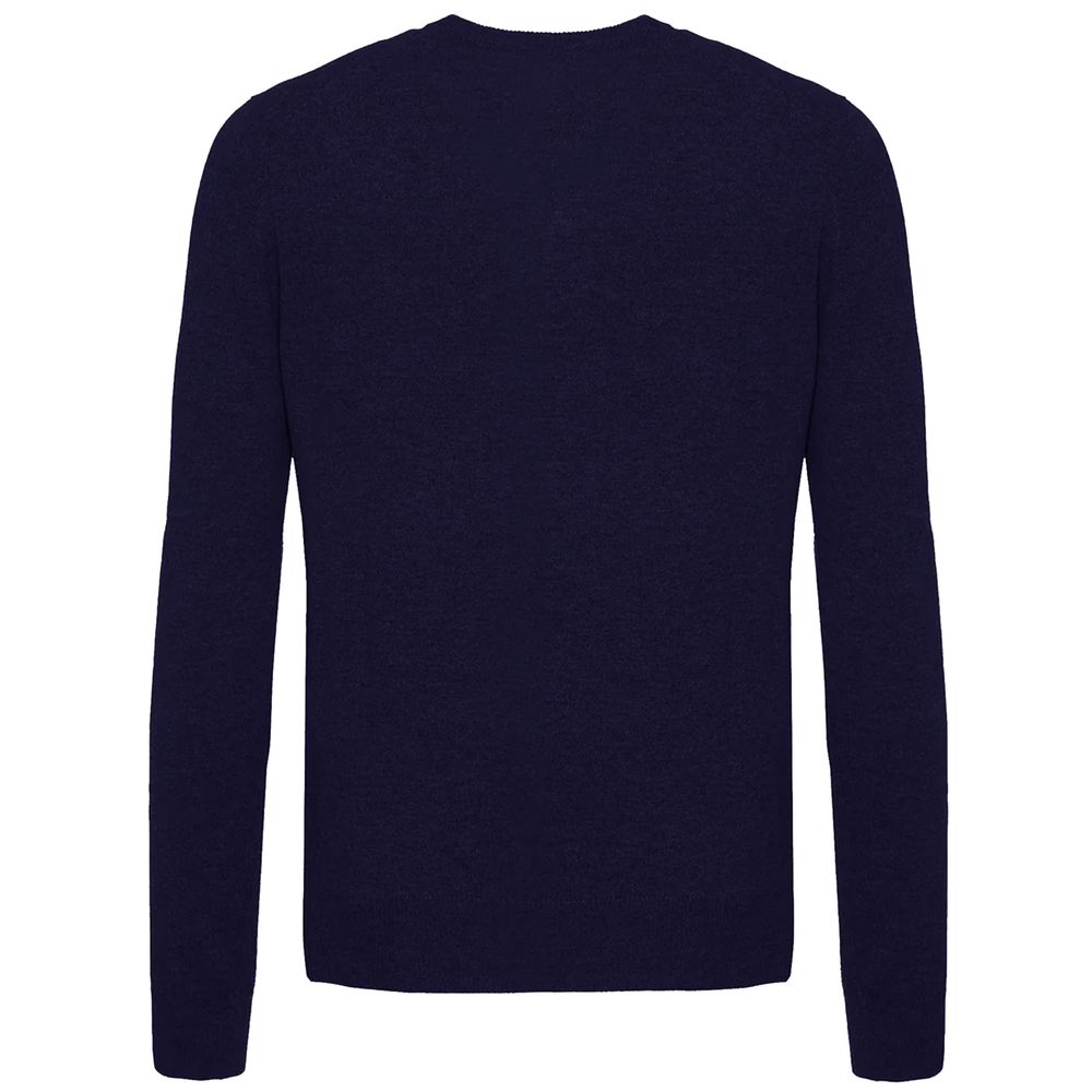 Maglione di lana blu